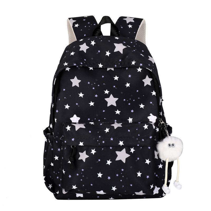 Schultasche literarische Sterne ins Stil Schultasche weibliche High-School-Schülerin hochwertiger Rucksack 1011 neuer Freizeit-Reiserucksack weiblich