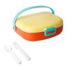 Portable 1300ML Divides Lunch Box Reusable Creative Outdoor Picnic Box BPA-Free 4 Compartment Food Container Student Children LI