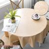 Round European Waterproof & Oil-proof Tablecloth - Scald-resistant, No-wash Design for Home, Hotel, Restaurant