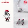 New copper Christmas Tree Santa Carousel Charm Bead Charms Heart Exquisite Bead Charms Compatible With Authentic Bracelets Diy Fine Jewellery Gifts fo