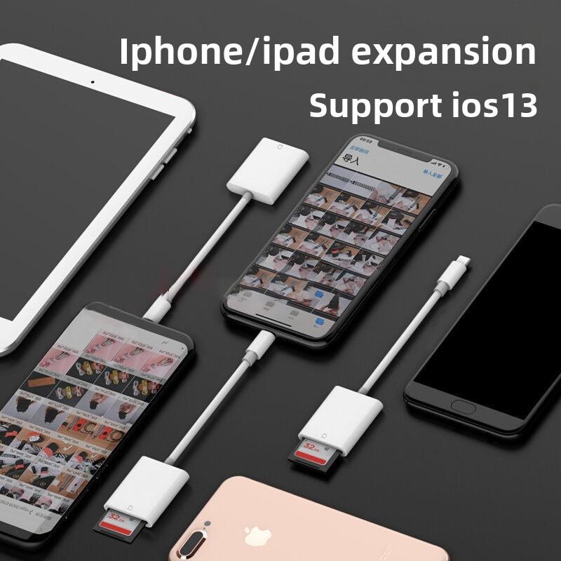 Sd Tf Lightning Card Reader Compatible Camera Mobile Data Supplies Tools