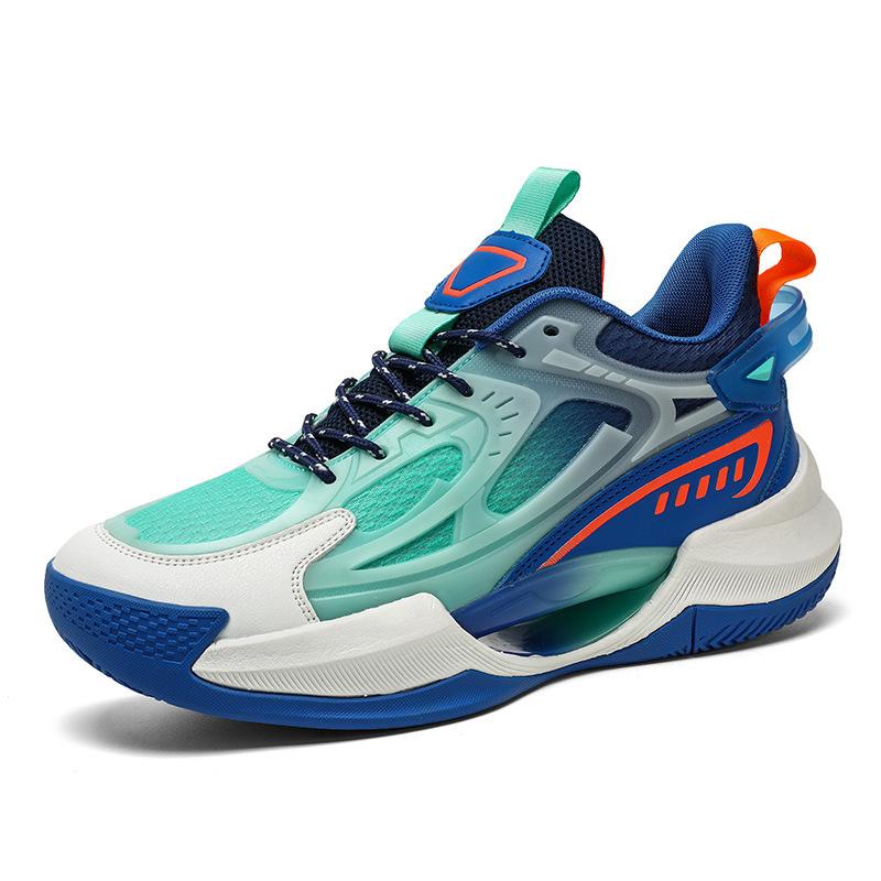 Men's and Women's Shoes Mesh Basketball Shoes Spring and Autumn Low Top Breathable Fashion Luminous Wear-resistant Shock-cushioning