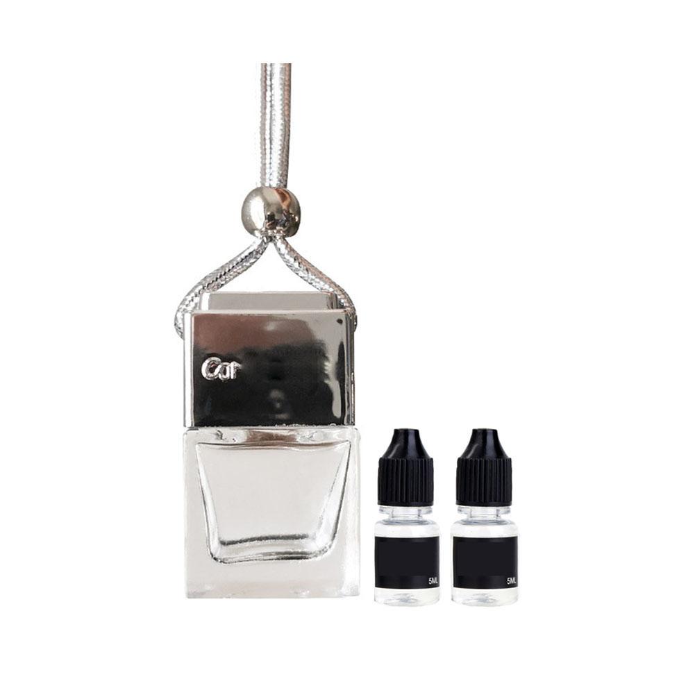 NOWY Wysokiej klasy samochodowy perfum butelki wiszące aromaterapia odświeżacz dyfuzor butelka zapachowa perfumy do powietrza ozdoba wisiorek do napełniania E0Y8