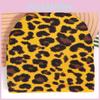 Leopard Print Knit Cap With Warmth For Winter Fashion Enthusiasts
