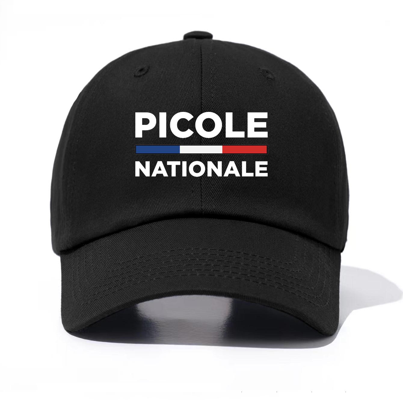 

1pc PICOLE Print Baseball Cap for Adults, Minimalist Retro Style Casual Soft Adjustable Dad Hat, Perfect As Gift чорний