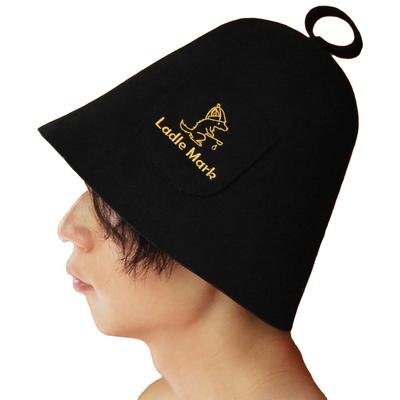 Supervised by YouTuber Sauna Hat Pointed High Hat Merino Wool Wool Deep Large Heat Insulating Quick Dry Smooth Men Women Black White Beige Large