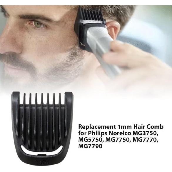 

Trimmer Replacement 1mm Body Groom Hair Guide Guard Comb for Philips Norelco Multigroom MG3750 MG3760 MG5750 MG5760 MG7750 MG7770 MG7790 MG7791 1mm Hair Comb