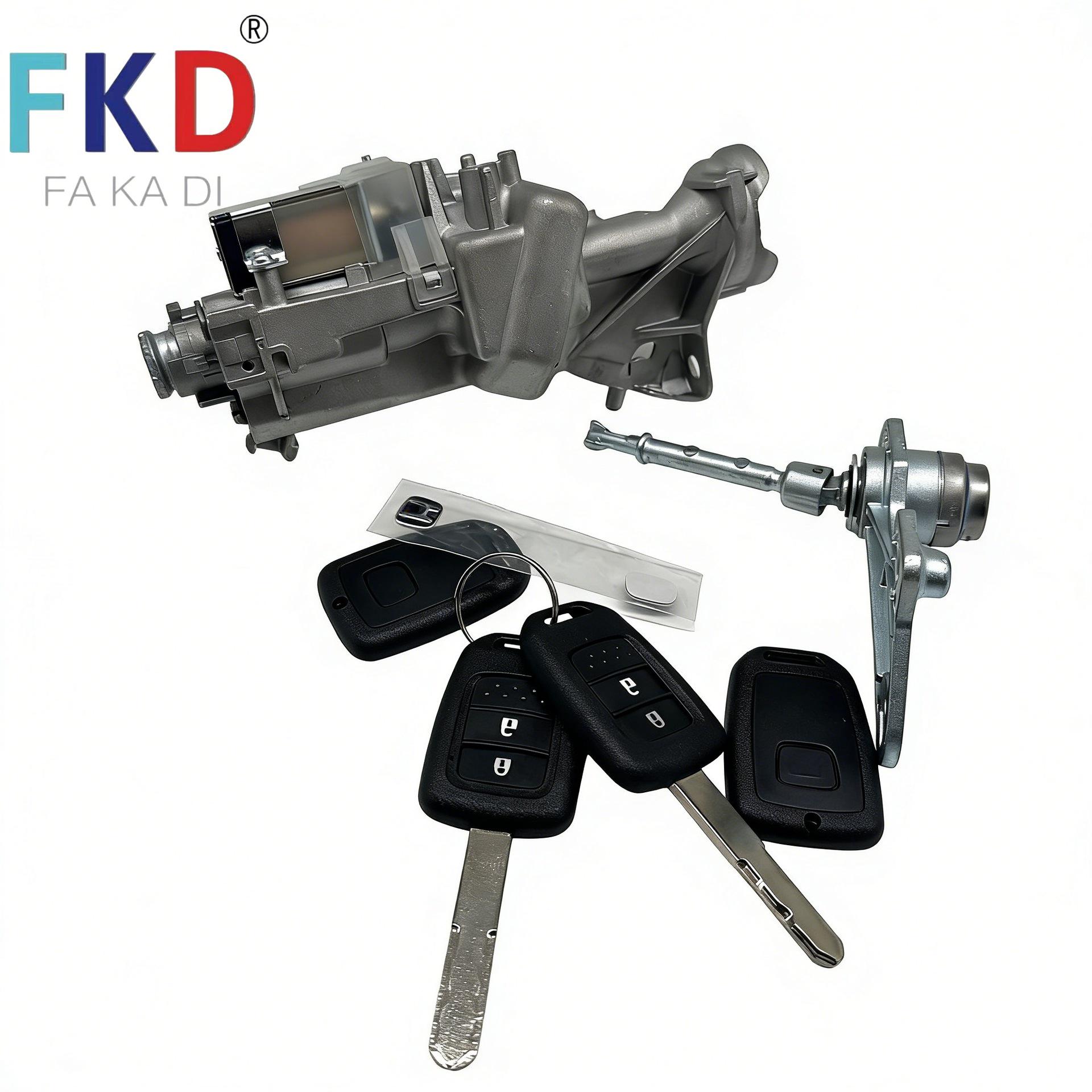 Chip-Equipped Full Car Lock Assembly 06350-T5G-H62 for Honda Fit Carbon Steel