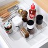 4 Pcs Shelf Divider Telescopic Expandable Fridge Drawers Storage Partition Clips Storage Organiser Space Dividing Bottle Food Packets Orgainzer