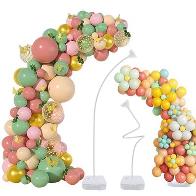 2Sets Balloon Stand Arch Frame Free Bending Balloon Stand with Base Kit for Wedding Kids Birthday Party Baby Showers Decorations