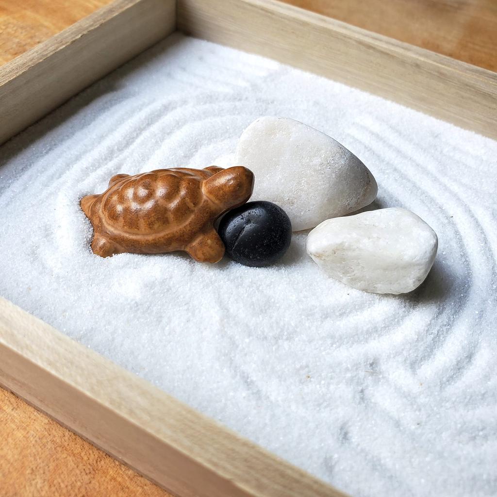 Mini Karesansui Garten-Set mit Japanischem Zen Zen Miniatur Zen Zen Kyoto Spiritueller Einheit (Gartenset) Anleitungsheft Garten, Welt, Tempel, Garten,