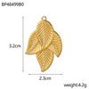 CARLIDANA Stainless Steel Waterproof Heart Love Leaf Rabbit Letter Charms Pendant Gold Plated Heart Pendant Charms For Making J