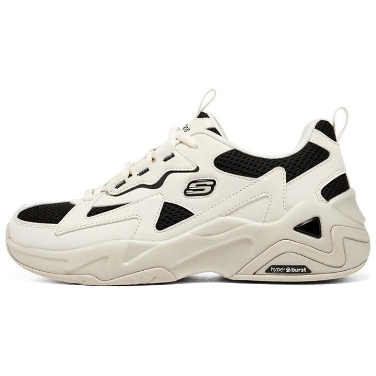 Skechers DLites Hyper Burst Bubble Panda Shoes Women sneakers Black White 896178-NTBK 36