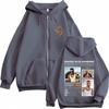Rauw Alejandro Tour Zipper Hoodie Men Women Fashion Oversized Sweatshirts Casual Vintage Zip Up Jacket Coat