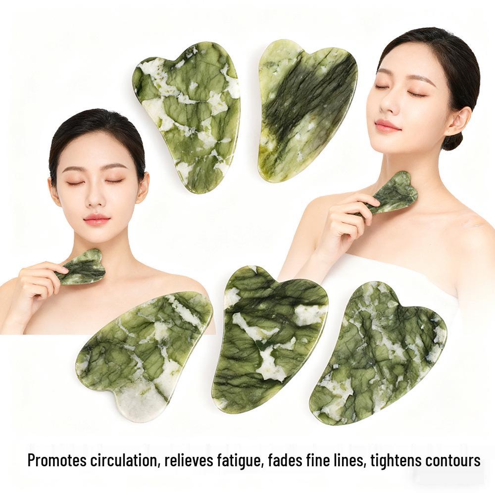 Heart-Shaped Jade Gua Sha Board for Meridian and Acupoint Massage