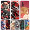 Transparent Phone Case for Xiaomi Mi 14 13 12 11 Ultra 13T 12T 11T Poco X3 NFC F3 F6 Pro Soft TPU Illusory Color Chinese Dragon