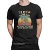 Men's Tee Shirt Sloth Hiking Team We Will Get There When We Get There Casual Pure Cotton Tees Outdoors Camping Tshirt Tops