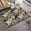 Camouflage-Style Carpet with Modern Abstract Pattern, Beige and Black Suitable for use as an anti-slip for living room bedroom sofas
