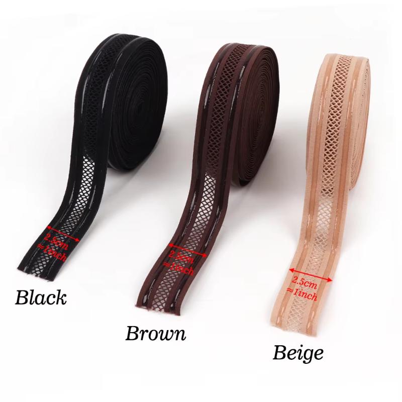 1Yards Silicone Anti Slip Mesh Elastic Band Wig Making Supplies Non-Slip Gripper Elastic For Wig Sewing Stretchable Horizontally