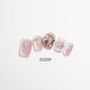 Jia Niangzi Handmade Pink Cat Eye Diamond Sparkle Nail Art Stickers