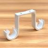10pcs Sturdy Aluminum Rod Bracket Durable Easy Installation Long-lasting Not Easy To Break Or Deform
