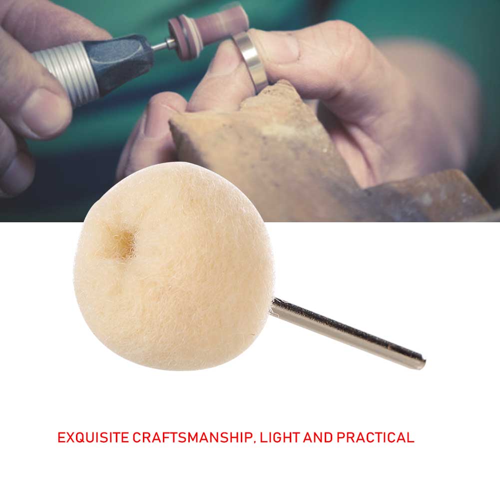 10PCS 2.35mm Polishing Tool Woollen Buffing Wheel Abrasive Tool Abrasive Tool