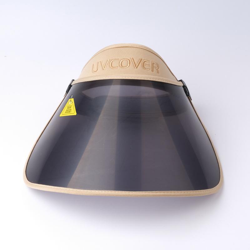 Summer men's and women's lenses empty top sun hat casual sun protection hat face protection UV protection outdoor sun hat