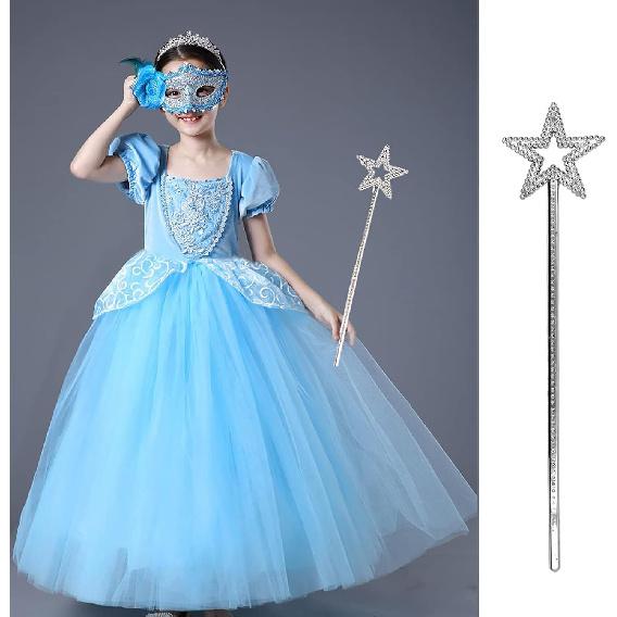 Star Wand, 13 Inches Silver Fairy Princess Angel Wand Magic Fairy Wands Sticks for Halloween Christmas Cosplay Party Birthday Favors
