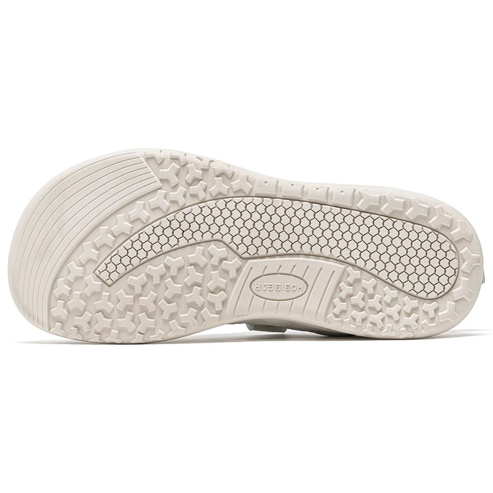 HOBIBEAR Big Kid Wide Width Shoes Barefoot Hook-Loop Artificial Leather Sneakers Lightweight Zero Drop Walking Shoes
