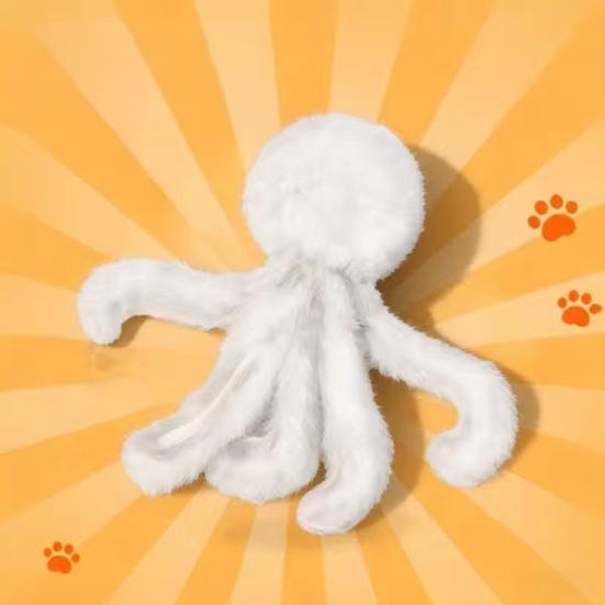 Giocattolo Interattivo per Gatti con Pelliccia Morbida Design Leggero Forma di Polpo Giocattolo per Animali Domestici per Far Spendere Energia
