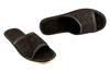 Women's slippers with open toes, women's felt house slippers in brown color 38