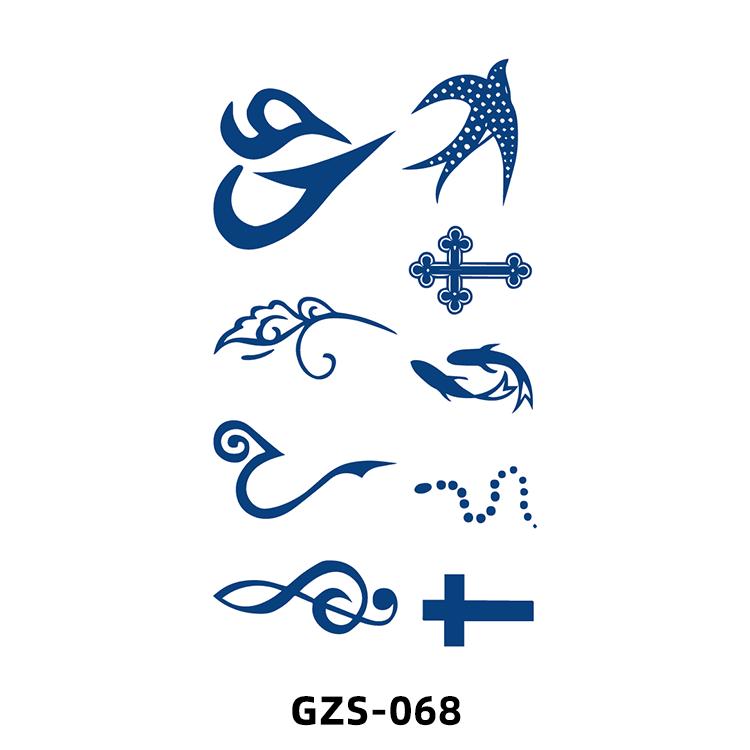 1 Sheets Semi Permanent Tattoos Women's Arm Back Fake Tattoos Waterproof and Long Lasting Plant Juice Tattoos