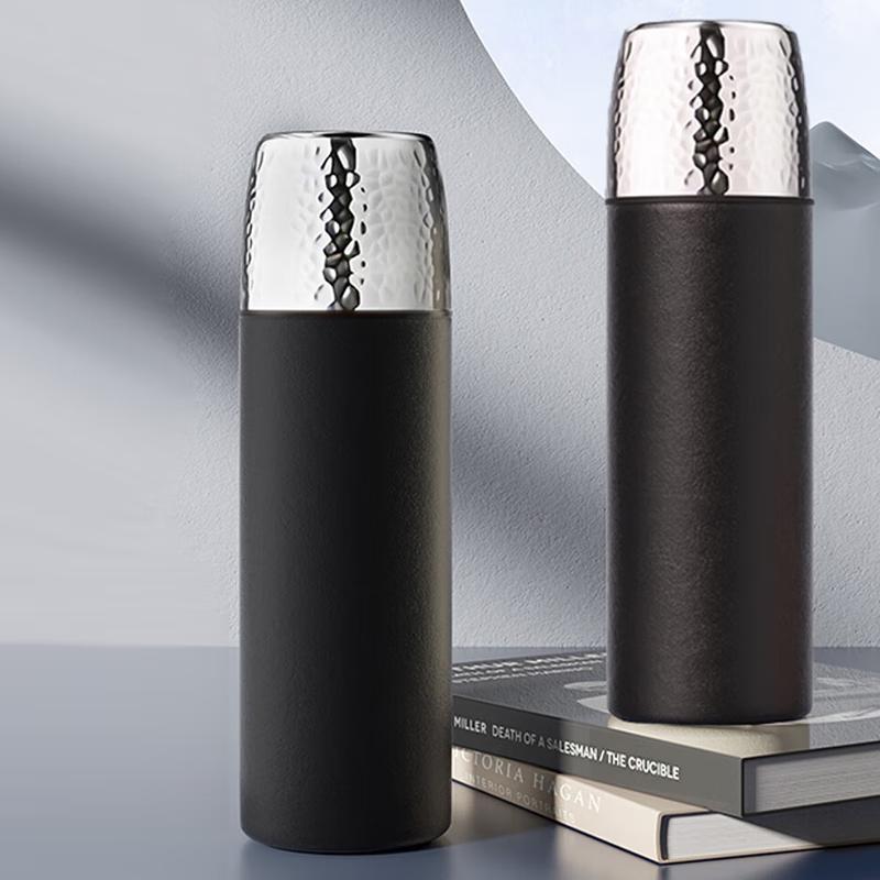 YOTU 480ML Hammered Stainless Steel Tea Infuser Thermos