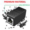 And Play Adapter Inline RJ45 Coupler Ethernet Cable Extender Cat7/Cat6/Cat5e 8P8C LAN Connector