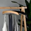 Tie Rack Tie Hanger 24 Hooks Wooden Tie Organizer, Tank Top Hanger, Belt Organizer For Closet,With Upgraded 360°Rotating, Belts