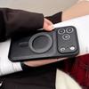 Ledertextur Klassisch Für Magsafe Magnetische Hülle Für iPhone 17 16 15 14 13 Pro Max Matt Solide Kamera Schutz Stoßfänger Hülle