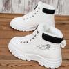 Herfst Winter Dames Sneeuw Dikke Pluche Voering Warm Dames Schoenen Mode Trendy Student Alles-Match Casual Sneakers, Dames Schoenen