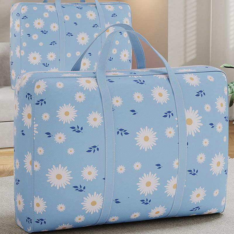 Large Quilt Storage Bag Large Capacity Moving Packing Organizer Reusable Laundry Cloth Bins Travel Home Collapsible Storage Solutions