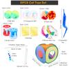 Cat Toys 15PCS Kitten Toys Set Interactive Cat Toys for Indoor Cats With Collapsible Cat Tent Tunnel Interactive Cat Feather Toy