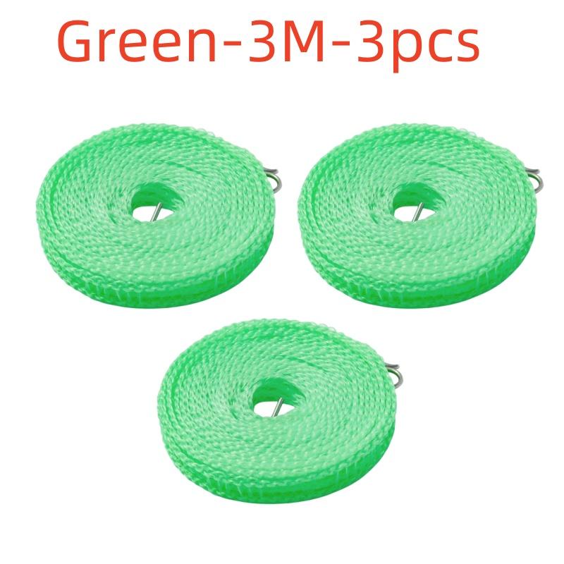 Outdoor Clothesline Nylon Non-Slip Laundry Line Rope Travel Business Windproof Clothes Cord 3/5/10 Meter Long