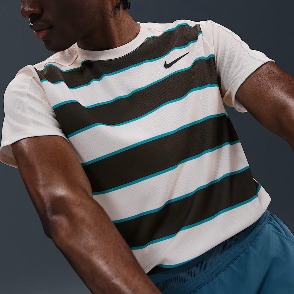 New Nike Court Slam Men's Dri FIT Adv Tennis Top FZ6934-110