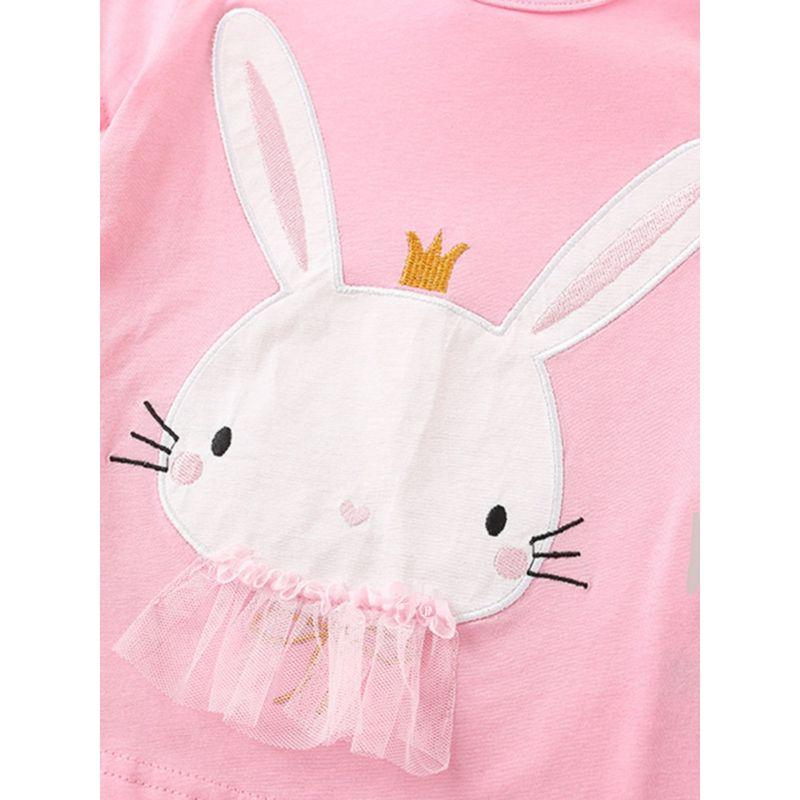 Direct Supply of Malwee Girls' T-Shirts, New Summer Style, European and American Style, Round-Neck Shirts, Short-Sleeved, Cute Children's Clothing