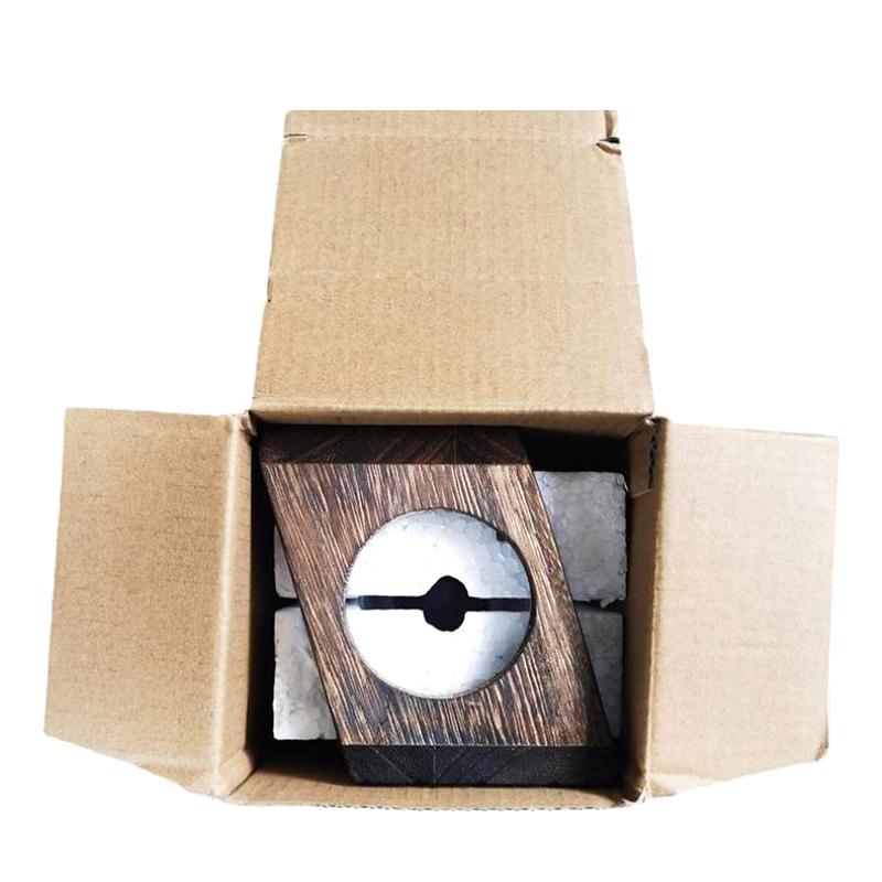 Creative Wooden Hydroponic Vase Plant Vase Retro Vase Transparent Vase Desktop Plant Home Decoration