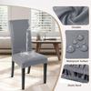 1/2/4PCS PU Leather Waterproof Chair Covers Solid Stretchy Chair Seat Cover Protector Dining Room Restaurant Kitchen Chair Case