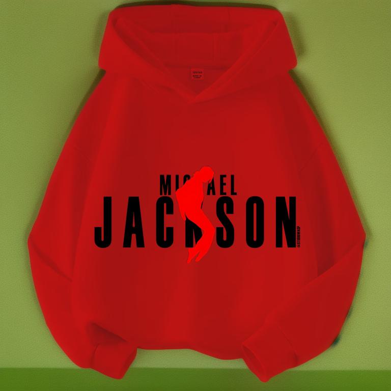 Michajackson Bad Album Print Kids Hoodie, Unisex, Vintage Hip Hop Pullover Hooded Sweatshirt, Casual Streetwear Top