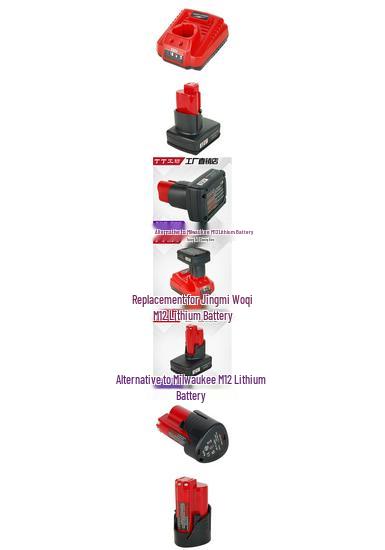 Milwaukee M12 12V Tool Battery Charger & Replacement Battery for Electric Wrench/Drill