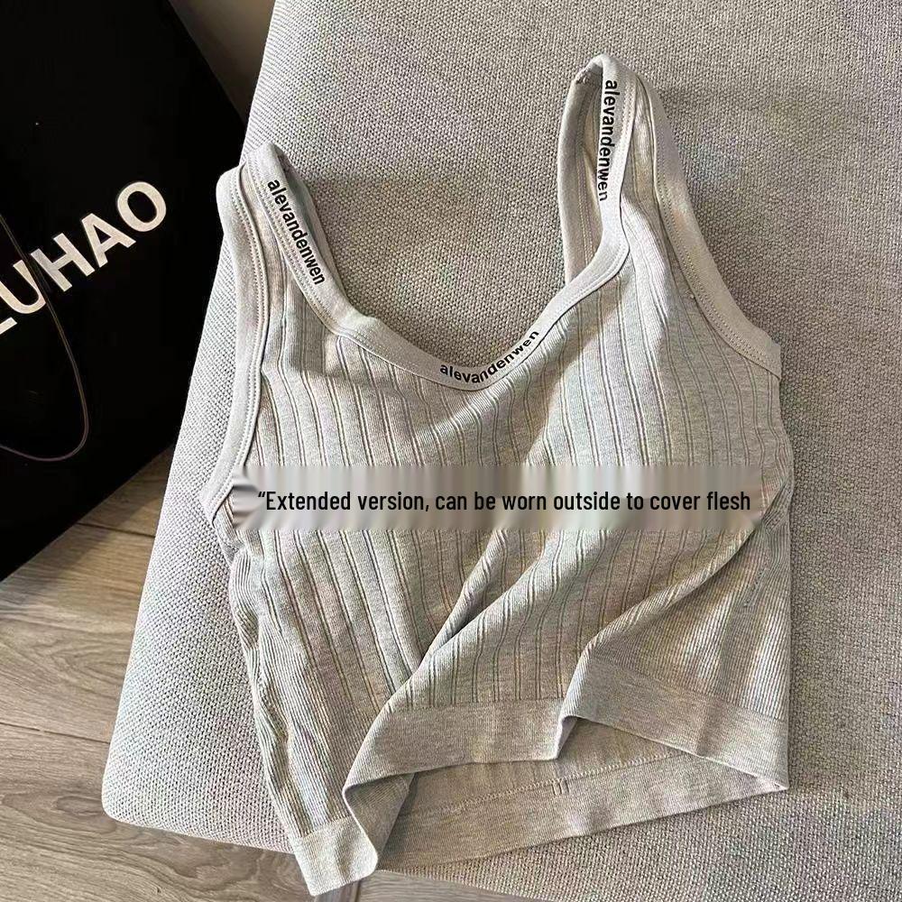 

Plus Size Women s Yoga Sports Vest with Chest Pads - Camisole Base Layer for Summer L [Recommended 50-65 kg]