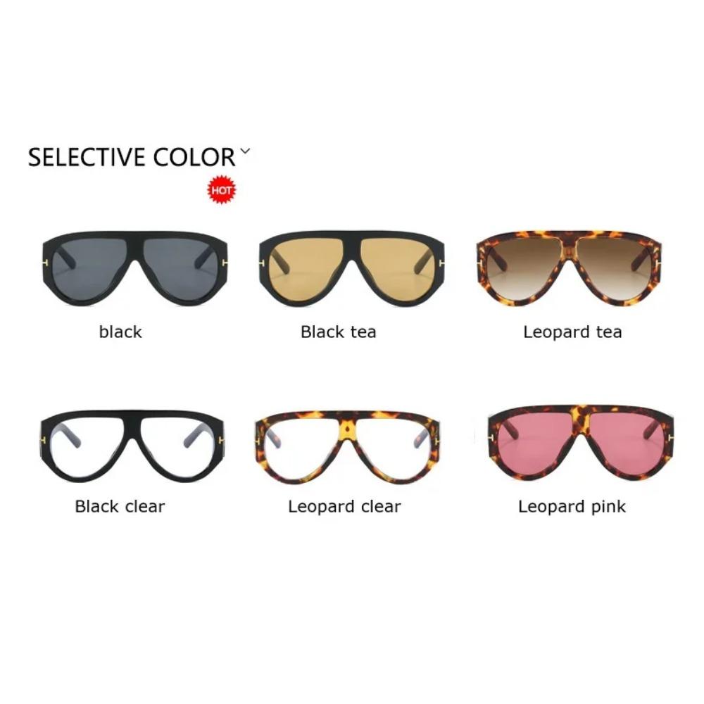 Brand Oversized Pilot Glasses Frames Men Women Fashion Big Frame Transparent Computer Glasse Vintage Luxury Designer  sunglasses
