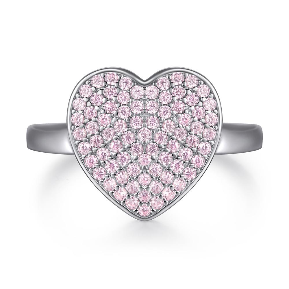 Lindon Classic 925 Sterling Silver  Zircon Ring Ladies Jewelry Wedding Promise Party Gift