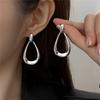 Enkle geometriske ovale øredobber Lette Luksus Premium Drop-øreringer Smykker Tilbehør Jenter Gave